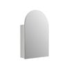 Mondella 600mm Matte White Arch Mirrored Bathroom Cabinet