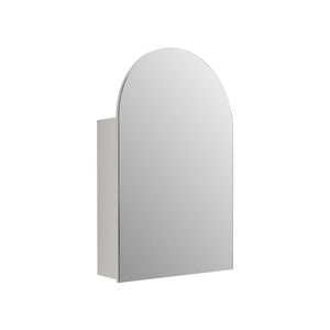 Mondella 600mm White Matte Arch Mirrored Bathroom Cabinet