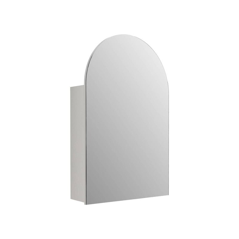 Mondella 600mm White Matte Arch Mirrored Bathroom Cabinet