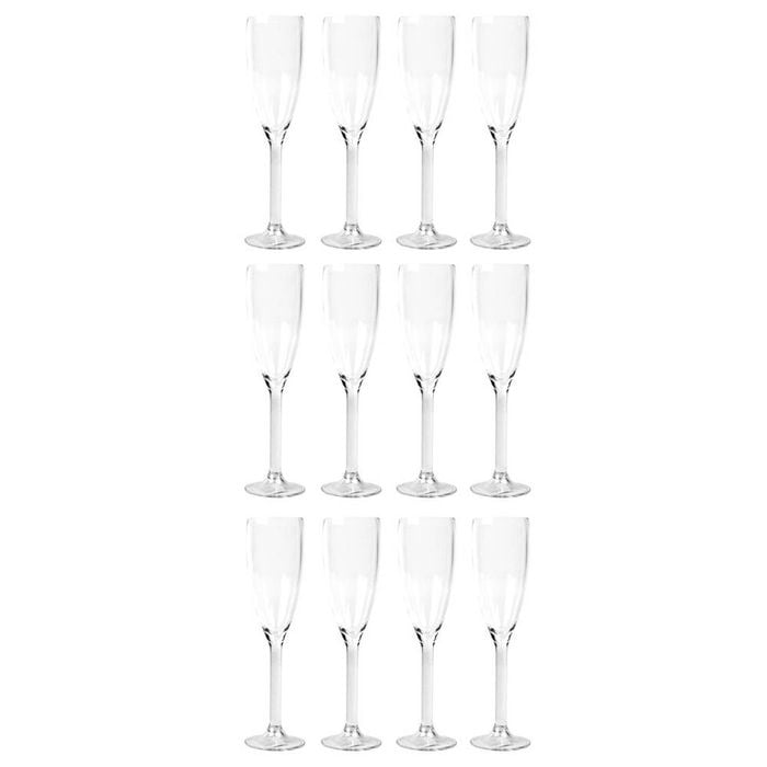 12PK Impact 160ml Champagne Flute Cup Polycarbonate - Clear