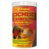 Tropical Fish Food Cichlid Carnivore Medium Pellet 1000ml