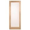 Corinthian 2040 x 720 x 35mm Internal Door White Oak Moda Translucent Glass AMODG1
