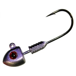 TT Lures DemonZ Fishing Jighead 1/4oz 2/0H Purple Minnow