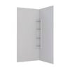 Stein 900 x 900 x 2000mm White 2-Sided Corner Mould Wall Shower Liner 