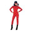 Miraculous Ladybug Jumpsuit Halloween Costume with Matching Mask for Kids – Red and Black Colour, Large