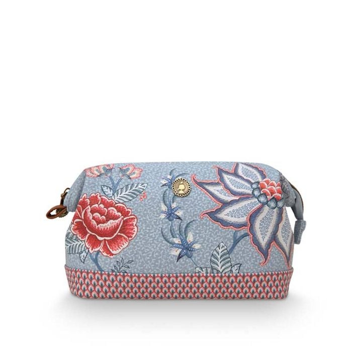 Pip Studio Flower Festival Light Blue Cosmetic Purse Medium