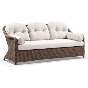 Plantation Outdoor Wicker 3 Seater Rattan Lounge