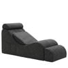 Advwin Convertible Yoga Chair Ergonomic Chaise Lounge Grey