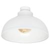 Brilliant 28cm White Matt Foundry DIY Install Batten Fix Light Shade