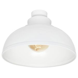 Brilliant 28cm White Matt Foundry DIY Install Batten Fix Light Shade