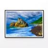 Big Stone with the Sea Park  Print 100% Australian Made 90x60cm  (Poster)