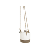 Moda 16cm Beige Ceramic Hanging Planter - Beige