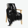 SOGA Two-seater Black Sofa Cover Leopard Print 180x260cm Polyester