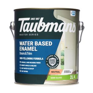 Taubmans 2L Neutral Semi Gloss Water Based Enamel Paint
