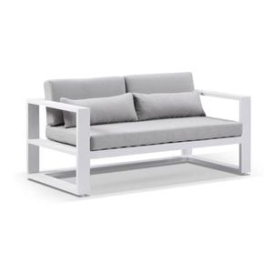 Santorini 2 Seater Outdoor Aluminium Lounge