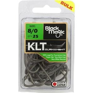 Black Magic KLT Teflon Coated Fishing Hook Value Pack 8/0