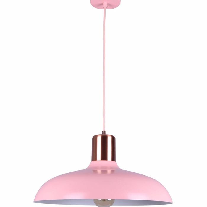 CLA Lighting Pastel Scandinavian Dome Shape Pendant Light Matt Pink