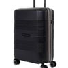 Pierre Cardin Cabin 56l Travel Hard Shell Case Suitcase Luggage Black