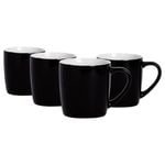 Argon Tableware Coloured Coffee Mugs - 350ml - Pack of 4