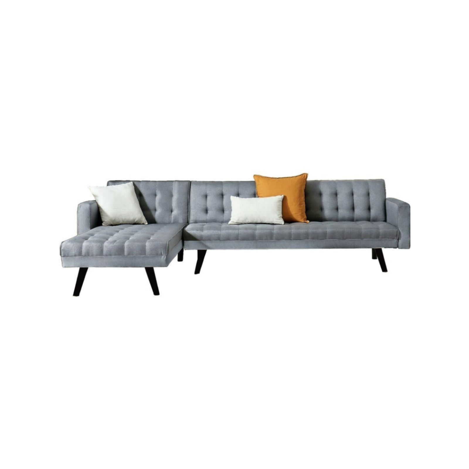 Foret 5 Seater Grey Sofa Bed Modular Corner Lounge Couch Bunnings Australia