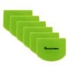 6PK Brunswick Bakers Flexible Dough Scraper/Cutter Baking Tool 11.8x9.3cm Green