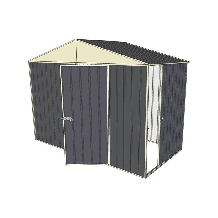 Build-a-Shed 3.0 x 1.5 x 2.3m Gable Single Sliding Side Door Shed - Grey