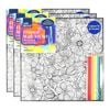 3x Art Boxd 31cm Framed Colour-in Wall Hanging Art Set W/ Coloured Pencil Assort