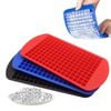 Catzon 3 Pcs Mini Ice Cube Trays Silicone Easy Release for Cocktails & Drinks (Set A)