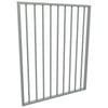 ProtectorAl 975 W x 1200mm H Palladium Silver Aluminium Square Picket Flat Top Pool Gate