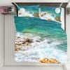 3D Surf Stone 324 Bed Pillowcases Quilt King Single Size