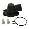 Cal Custom Holden 253 304 308 Swivel Neck Thermostat Housing Black Billet Alloy
