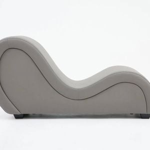 Kama Yoga Chaise Tantra Grey PU Leather