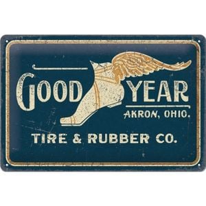 Nostalgic-Art 20x30cm Medium Sign Goodyear Wing Foot Long