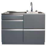 Dissco Elite Laundry Centre 1120x560mm Right Hand Tub Grey