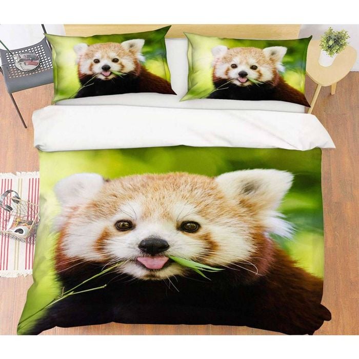 3D Cute Red Panda 89 Bed Pillowcases Quilt Queen Size