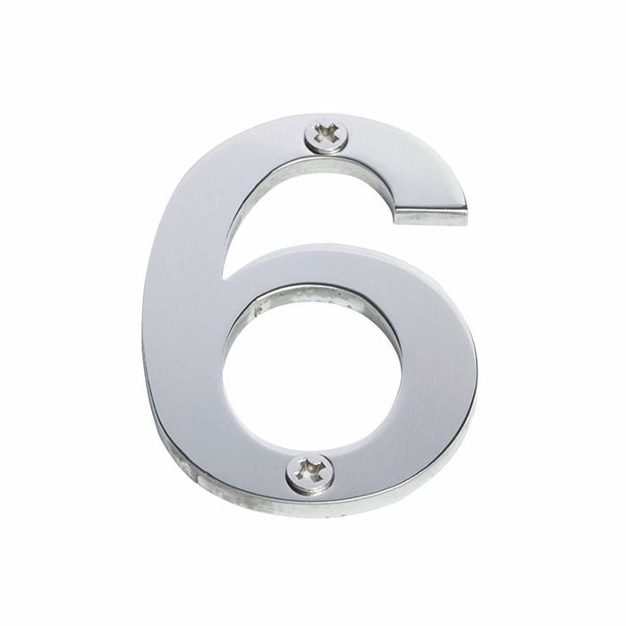 Sandleford 60mm Stainless Steel Numeral 6