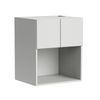 Kaboodle 600mm Sesame Salt Modern Wall Microwave Cabinet