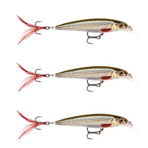 3x Rapala 6cm X Rap Jerkbait/Slashbait Hard Body Fishing Lures - Live Roach