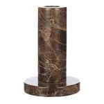 Academy Albert Marble Candle Holder Brown 8x8x12cm