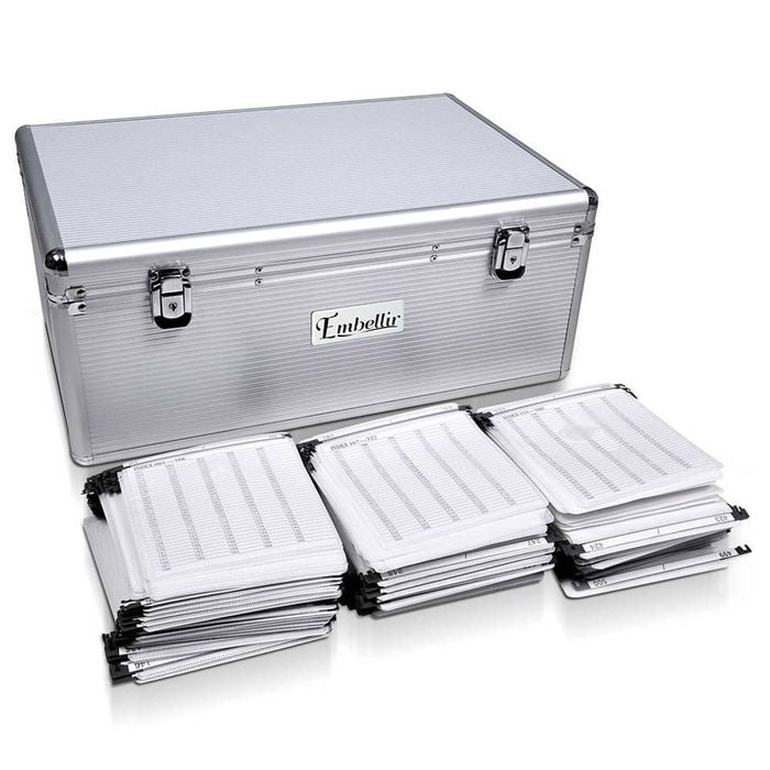 Embellir CD Case DVD Cases Wallet Storage Box Holder 500 Discs Aluminium Folders