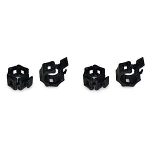 2x 2pc Quick Release Barbell Collar Pair For Olympic Bars Black