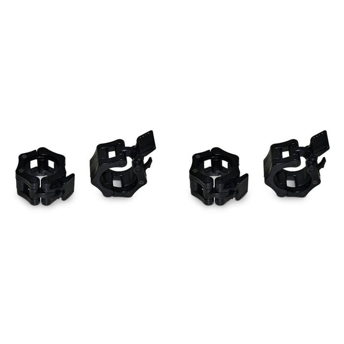 2x 2pc Quick Release Barbell Collar Pair For Olympic Bars Black