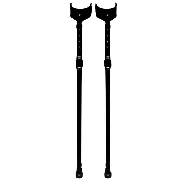 Livingstone Elbow Crutches Aluminium Adjustable 82-133cm 2 Pack