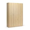 Design Square Monica Large Cupboard Multi-purpose Tall Storage Cabinet 3-Doors - Oak