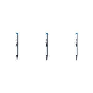 3x Lamy M63 Rollerball Refill For Safari/studio/2000 Pen Medium Nib Blue