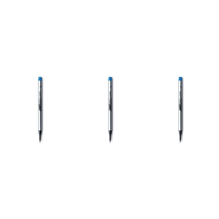 3x Lamy M63 Rollerball Refill For Safari/studio/2000 Pen Medium Nib Blue