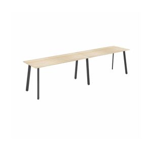 Olg Flare Bar Leaner Black Frame New Oak Smooth Top L3600mm X W1200mm