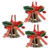 P&P Gold Bell Hanging Christmas Decorations Pack of 3 Shatterproof