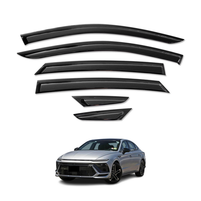 AUSGO Luxury Weather Shields for Hyundai Sonata 2020-Onwards Weathershields Window Visors Wind Deflectors