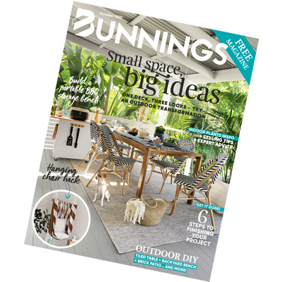 Bunnings magazine October 2021 cover